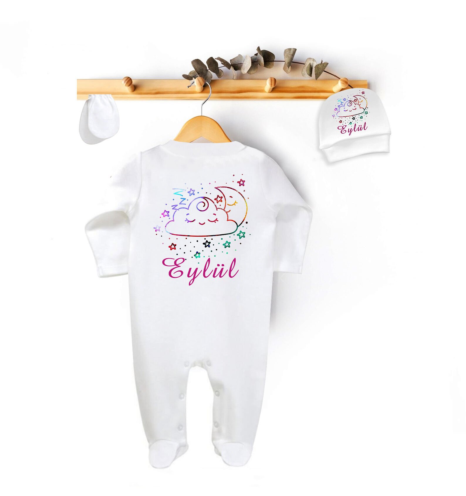 Nilesbaby İsme Özel Tulum Set