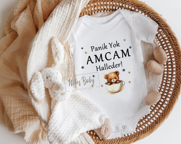 Panik Yok Amcam Halleder Yazılı Zıbın