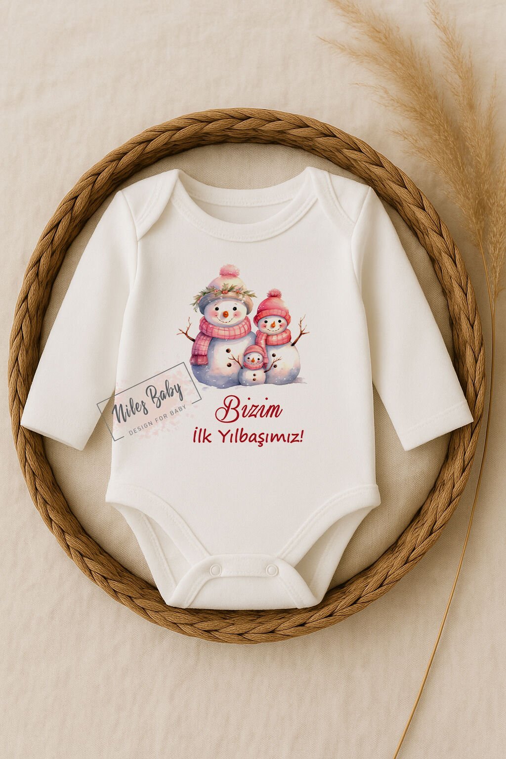 2026 Yılbaşı Zıbını Bizim İlk Yılbaşımız Yazılı