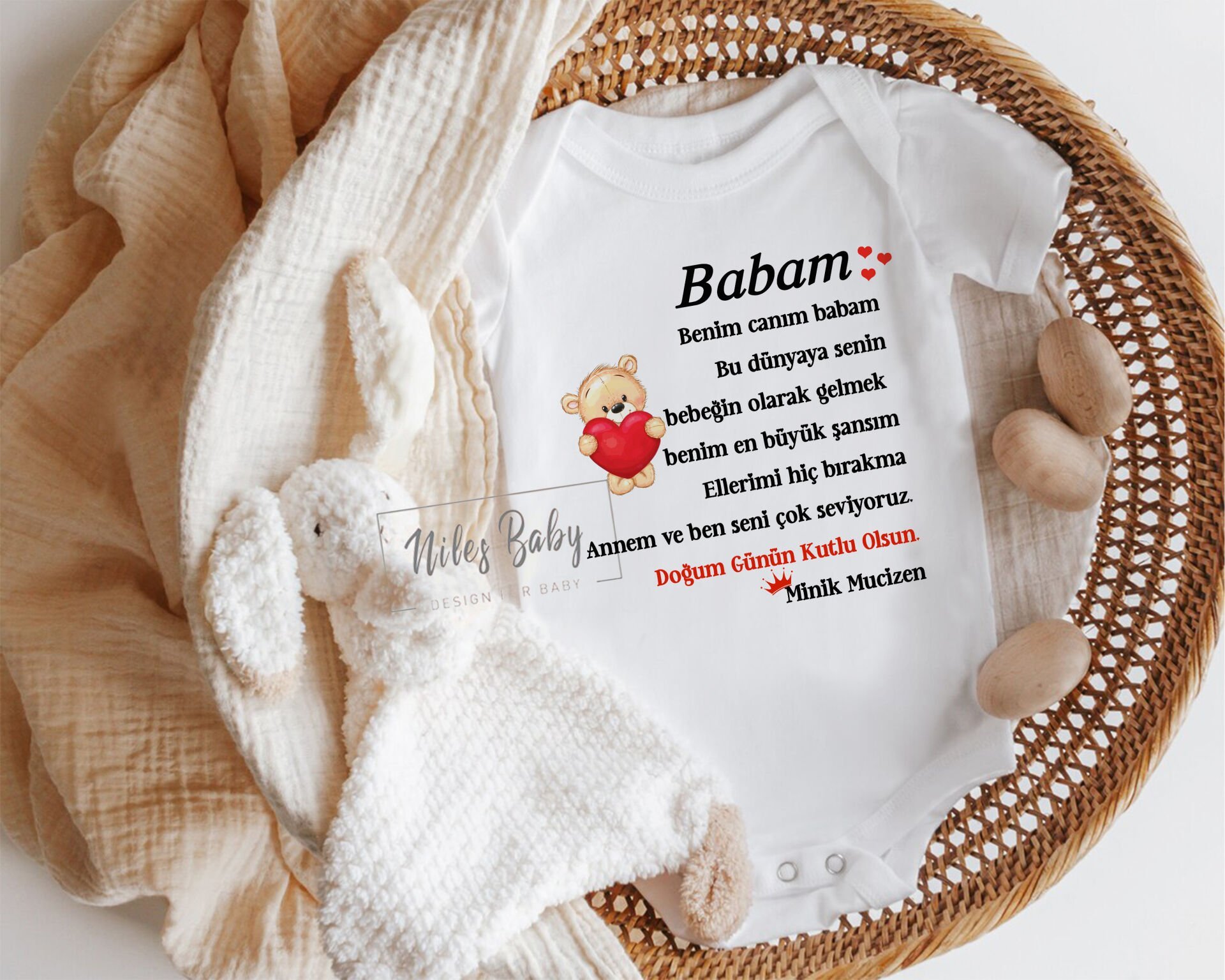 Nilesbaby Doğum Günün Kutlu Olsun Yazılı Zıbın