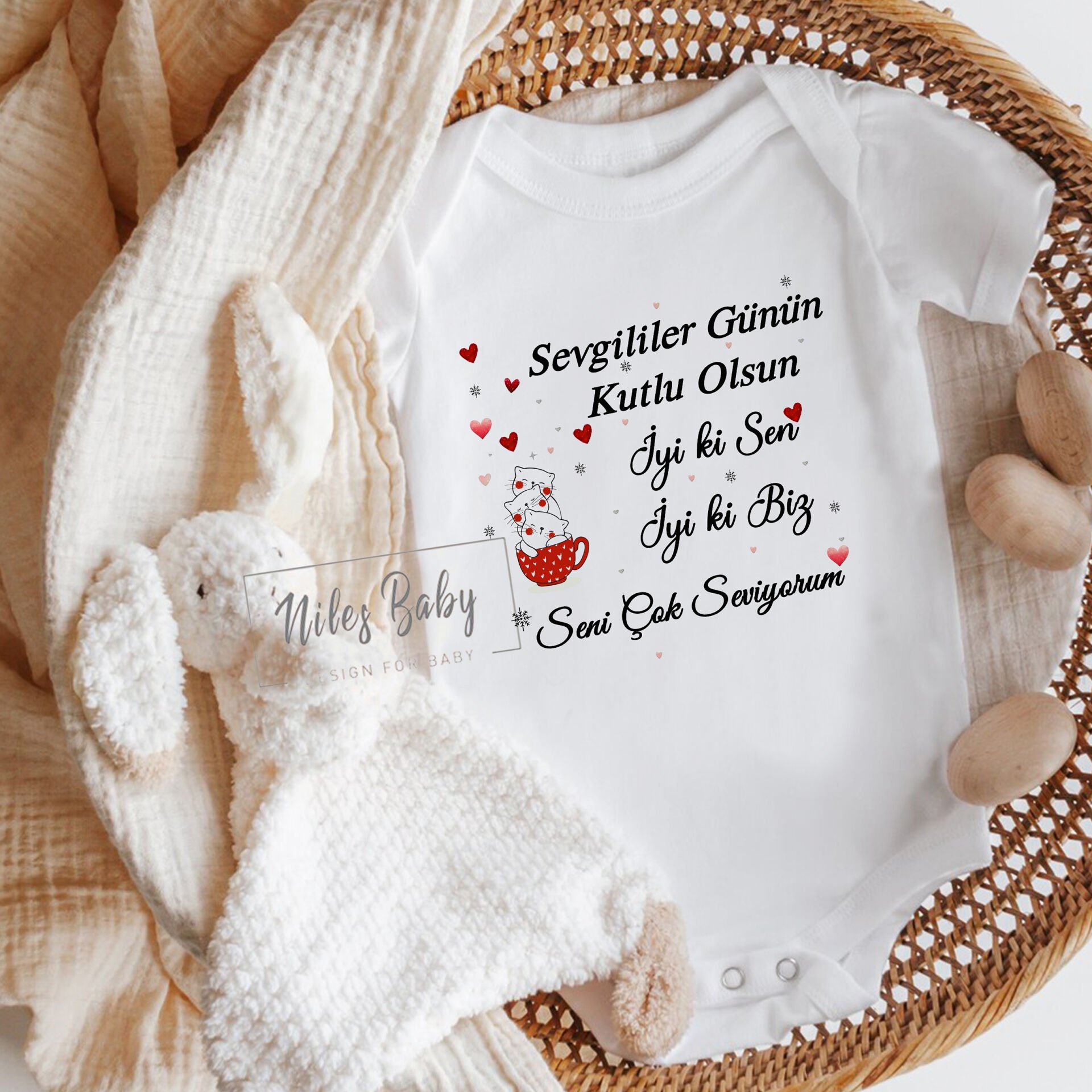 Nilesbaby Sevgililer Günü Yazılı Zıbın