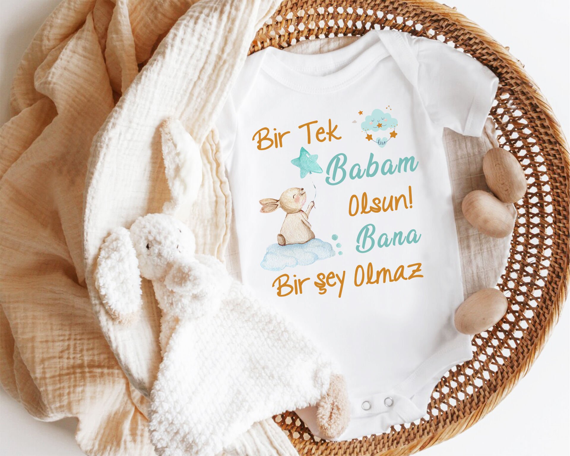 Bir Tek Babam Olsun Bana Birşey Olmaz Yazılı Zıbın