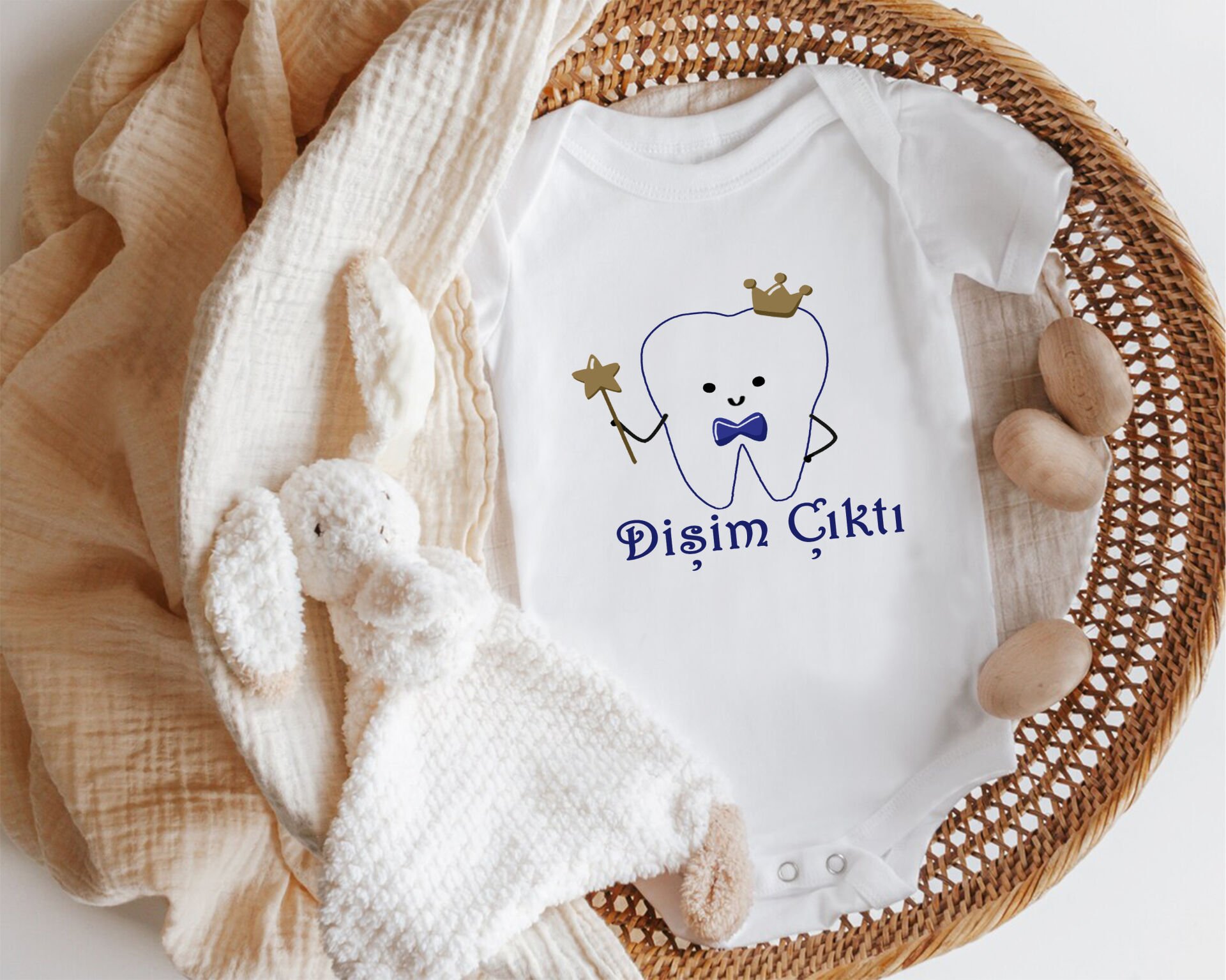 Nilesbaby Dişim Çıktı Yazılı Zıbın