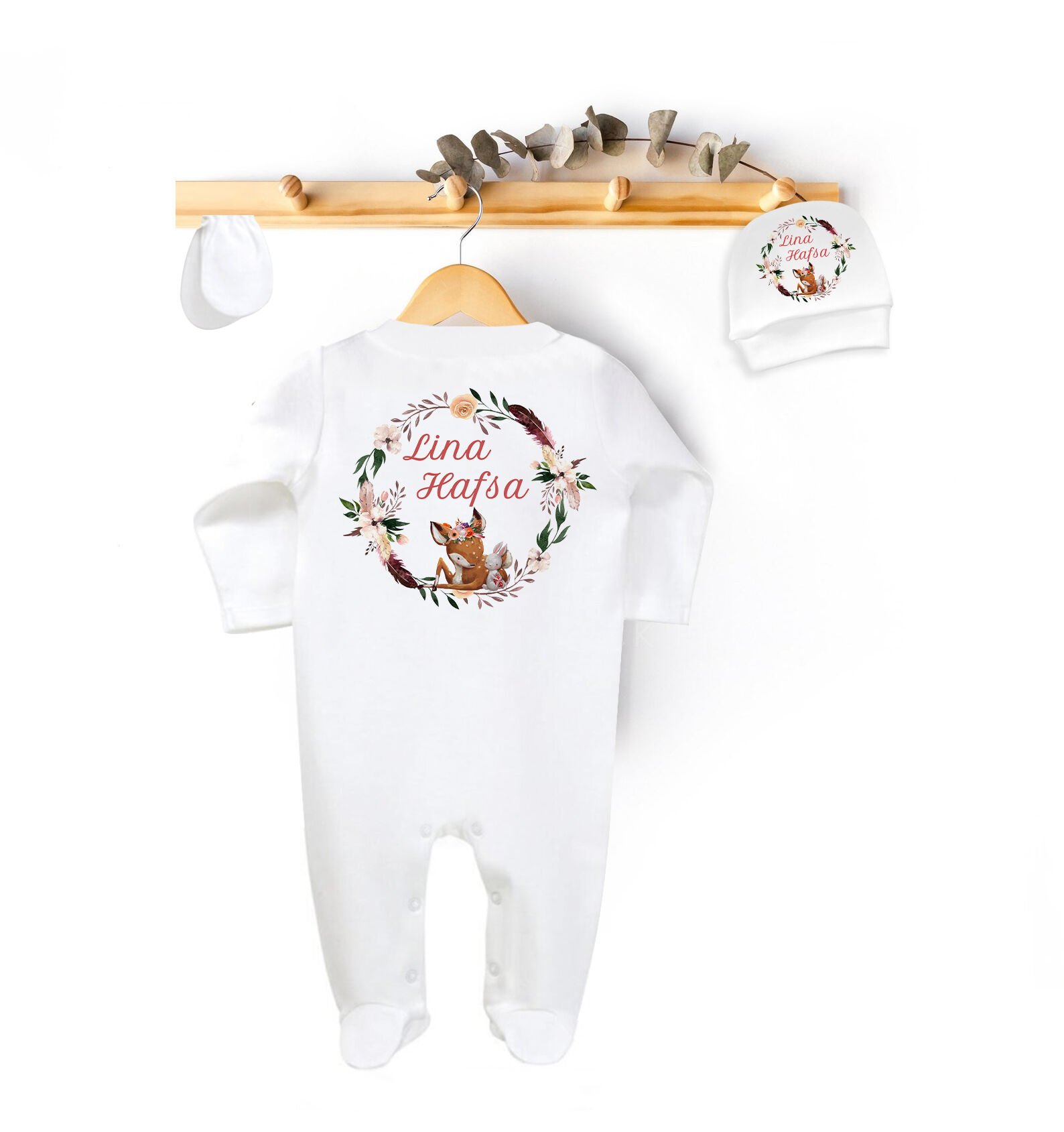 Nilesbaby İsme Özel Tulum Set