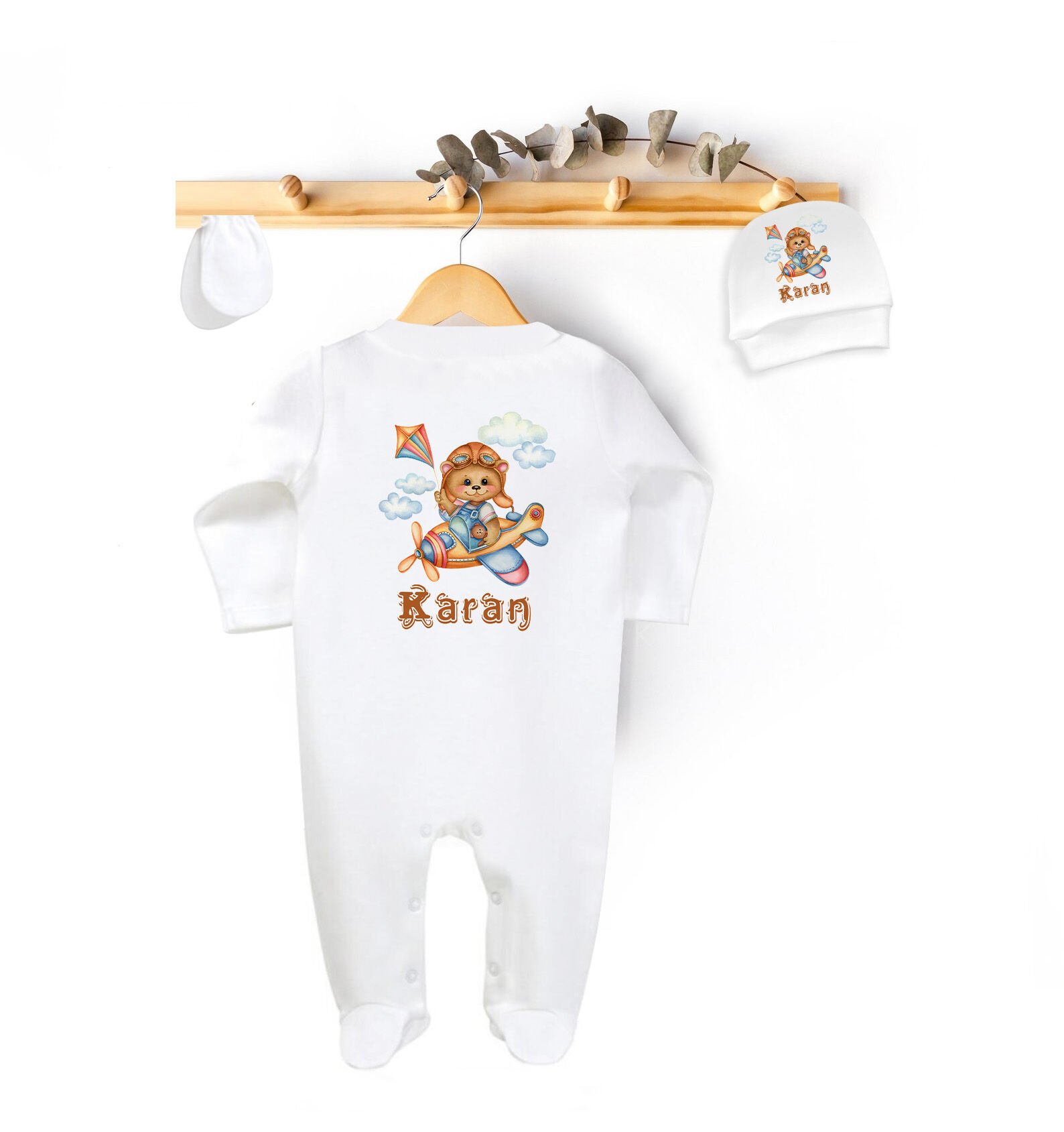 Nilesbaby İsme Özel Tulum Set